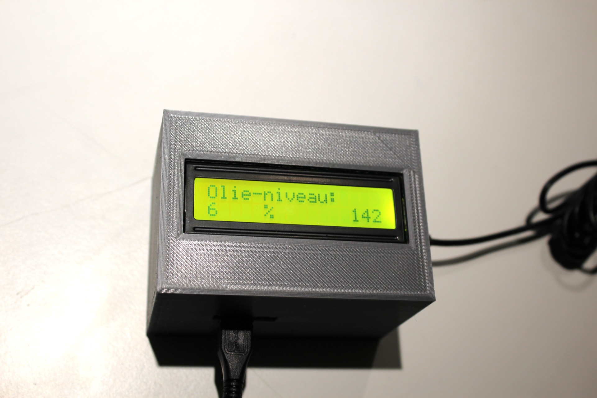 Meting van het vloeistofniveau in een tank